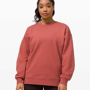 Lululemon Perfectly Oversized Crew Soft Cranberry
